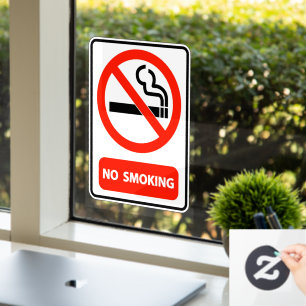 Autocollant Pour Fenêtre Bureau à domicile Non-fumeur