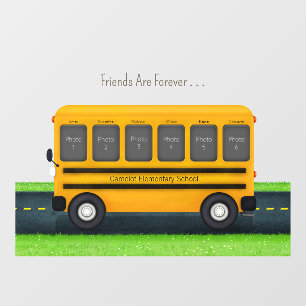 Autocollant Pour Fenêtre Bus scolaire 6 Cadre photo personnalisé Meilleurs 