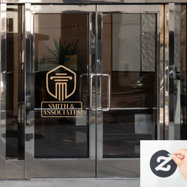 Autocollant Pour Fenêtre Cabinet d'avocats Affaires personnalisées (Porte de bureau)