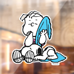 Autocollant Pour Fenêtre cacahuètes   Linus & Snoopy