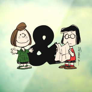 Autocollant Pour Fenêtre cacahuètes Pepperment Patty & Marcie