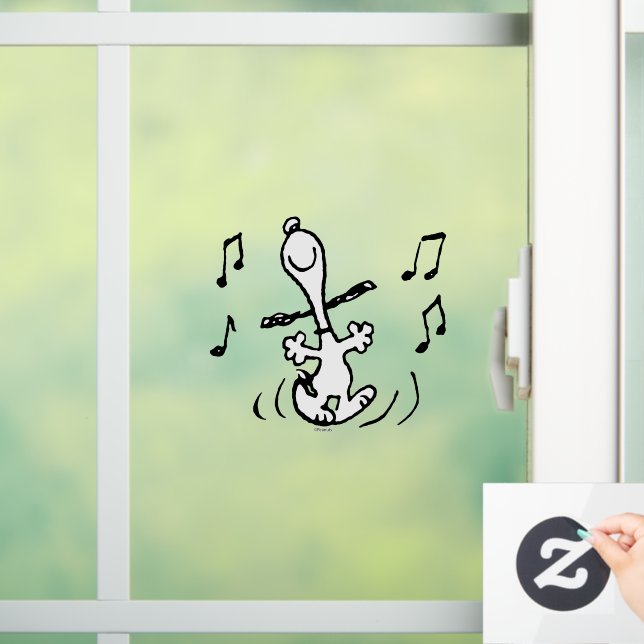 Autocollant Pour Fenêtre cacahuètes | Snoopy Dancing (Maison)