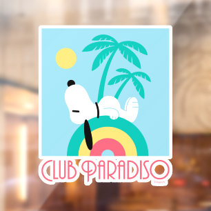 Autocollant Pour Fenêtre cacahuètes   Snoopy Deco Dreams Club Paradiso