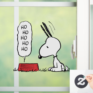 Autocollant Pour Fenêtre cacahuètes Snoopy Ho Ho Ho Plat alimentaire