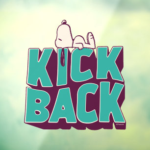 Autocollant Pour Fenêtre cacahuètes   Snoopy Kickback