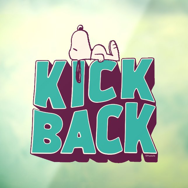 Autocollant Pour Fenêtre cacahuètes | Snoopy Kickback (Feuille 3)