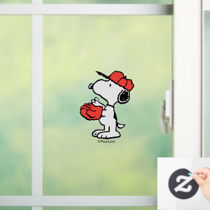 Autocollant Pour Fenêtre cacahuètes Snoopy Making the Catch