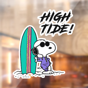 Autocollant Pour Fenêtre cacahuètes   Snoopy Ocean High Tide
