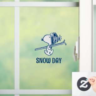 Autocollant Pour Fenêtre cacahuètes Snoopy Ski Trip