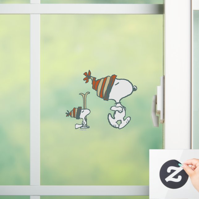 Autocollant Pour Fenêtre cacahuètes | Snoopy & Woodstock Ski Trip (Maison)