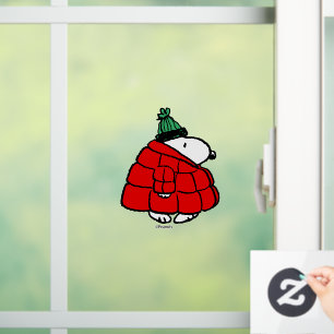 Autocollant Pour Fenêtre cacahuètes Veste Snoopy Red Puffer