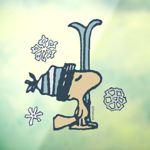 Autocollant Pour Fenêtre cacahuètes   Woodstock Ski Pro