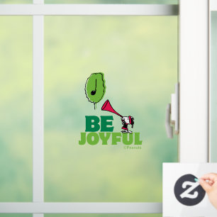 Autocollant Pour Fenêtre cacahuètes   Woodstock Soyez Joyeux