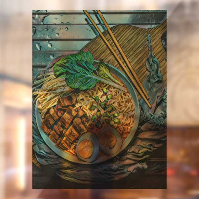 Autocollant Pour Fenêtre cadeau amoureux Ramen (Feuille 2)