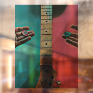 Autocollant Pour Fenêtre Cadeaux de basse guitariste