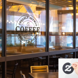 Autocollant Pour Fenêtre Café fraîchement moulu