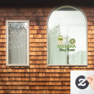 Autocollant Pour Fenêtre Café Matcha