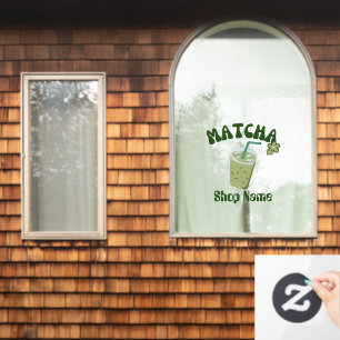 Autocollant Pour Fenêtre Café Matcha