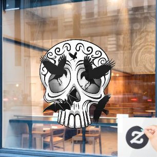 Autocollant Pour Fenêtre Calaveras décoratives Halloween