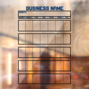 Autocollant Pour Fenêtre Calendrier adhésif pour fenêtre Tableaux blancs no