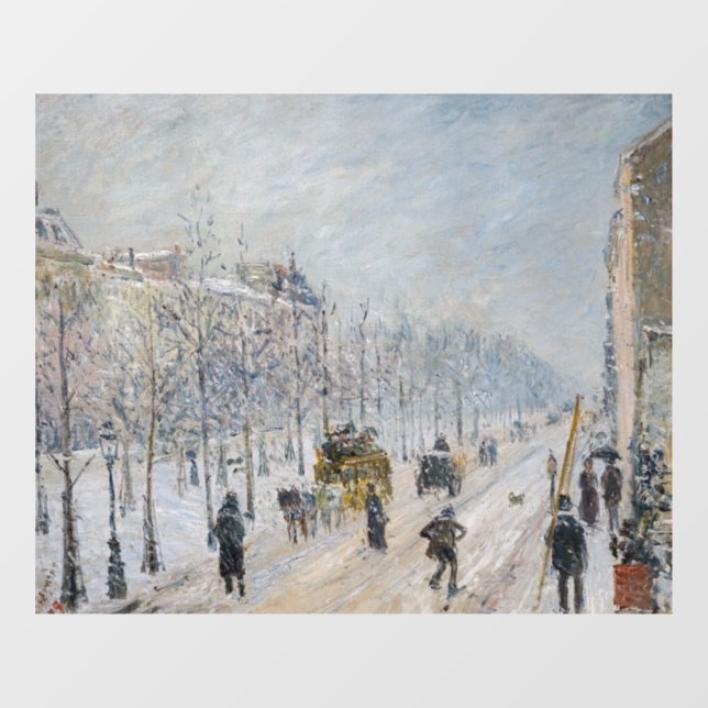 Autocollant Pour Fenêtre Camille Pissarro - Boulevards extérieurs, Effet Ne (Feuille)