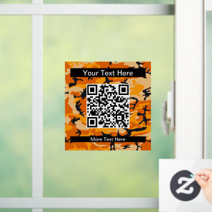 Autocollant Pour Fenêtre Camo orange, Camouflage, Militaire, Armée