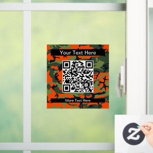 Autocollant Pour Fenêtre Camouflage orange et vert, Militaire, Armée