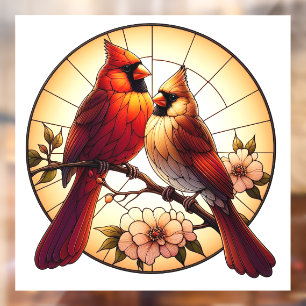 Autocollant Pour Fenêtre Cardinal Pair Vitrage Vitrage Clouage de fenêtre