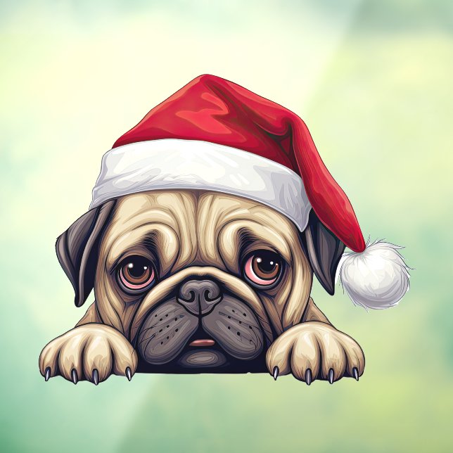 Autocollant Pour Fenêtre Carlin de Noël festif Clin (Feuille 3)