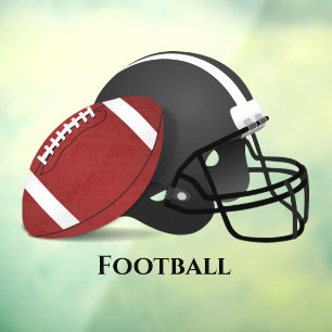 Autocollant Pour Fenêtre Casque de conception de balle de football