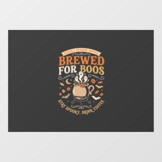 Autocollant Pour Fenêtre Célébration de fantôme de café d'Halloween