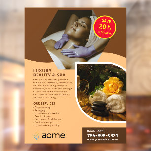 Autocollant Pour Fenêtre Centre spa personnalisé