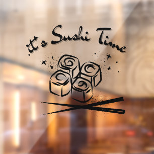 Autocollant Pour Fenêtre C'est l'heure du sushi