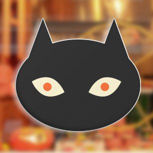 Autocollant Pour Fenêtre Chat noir d'Halloween