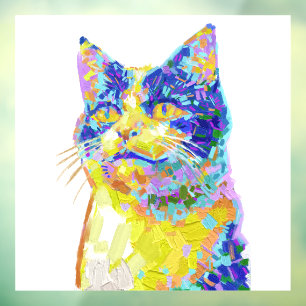 Autocollant Pour Fenêtre Chat sous le soleil