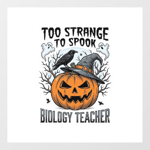 Autocollant Pour Fenêtre Chemise de professeur de biologie Halloween Citrou