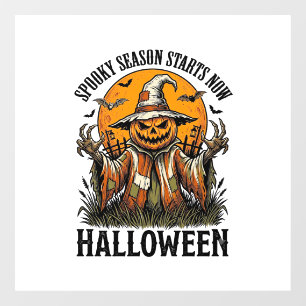 Autocollant Pour Fenêtre Chemise sorcière citrouille épouvantail Halloween