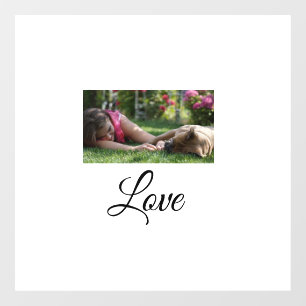 Autocollant Pour Fenêtre Chien maman amour ajouter nom texte nom de animal 