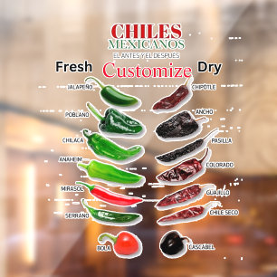 Autocollant Pour Fenêtre Chiles Fresh and Dry Thunder_Cove