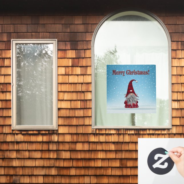 Autocollant Pour Fenêtre Christmas Gnome (Fenêtre d'accueil)