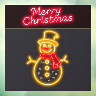 Autocollant Pour Fenêtre Christmas Neon Modern Holiday Collection