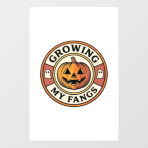 Autocollant Pour Fenêtre Citrouille d'Halloween Faisant Pousser Mes Crocs B