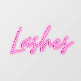 Autocollant Pour Fenêtre Claccrochage du style de néon Lashes