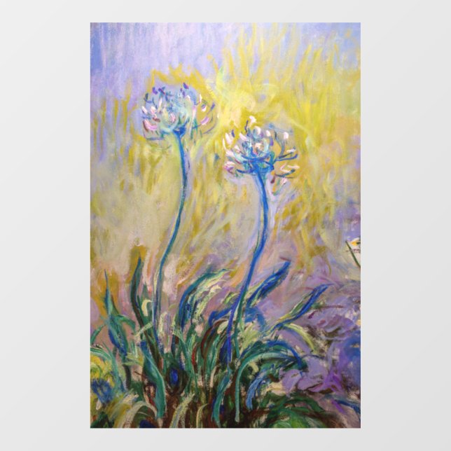 Autocollant Pour Fenêtre Claude Monet - Agapanthus (Feuille)