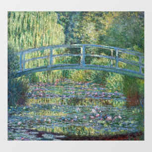 Autocollant Pour Fenêtre Claude Monet - Eau Lily étang, Harmonie verte