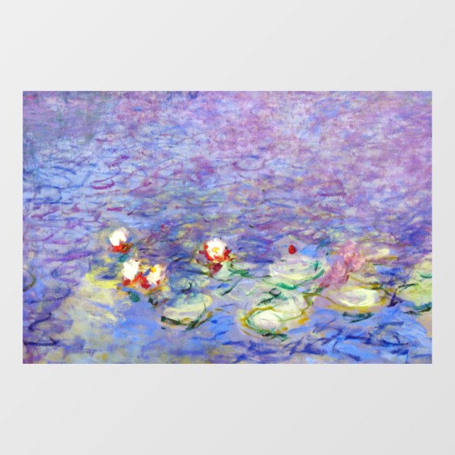 Autocollant Pour Fenêtre Claude Monet - Lys d'eau (Feuille)