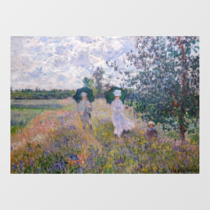Autocollant Pour Fenêtre Claude Monet - Promenade près d'Argenteuil