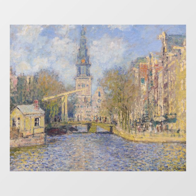 Autocollant Pour Fenêtre Claude Monet - Windmills près de Zaandam (Feuille)