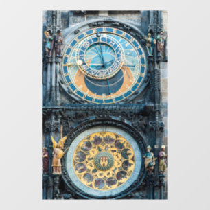 Autocollant Pour Fenêtre Closeup sur l'horloge astronomique de Prague