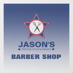 Autocollant Pour Fenêtre Clôture Barber ShopWindow